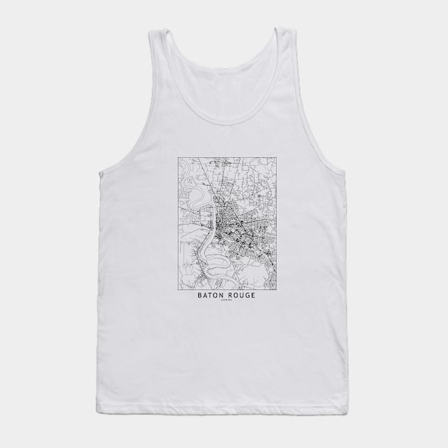 Baton Rouge Map Tank Top by multipliCITY